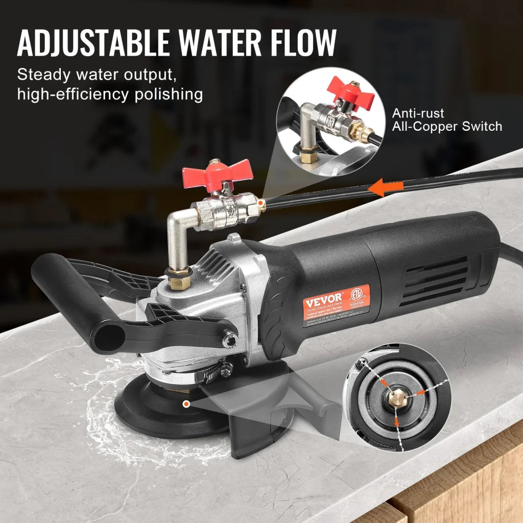 VEVOR Wet Stone Polisher 4-Inch Electric Granite Polisher