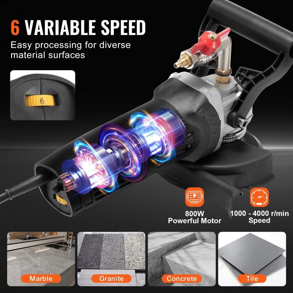 VEVOR Wet Stone Polisher 4-Inch Electric Granite Polisher