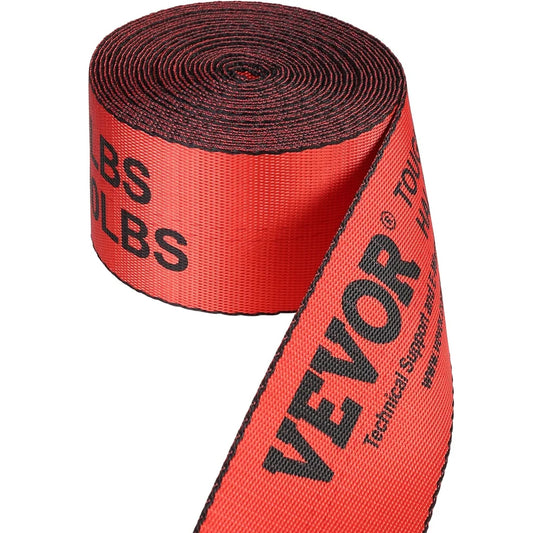 VEVOR Winch Straps 10.2 cm x 9.1 m 2.7T Load Capacity 8.2T