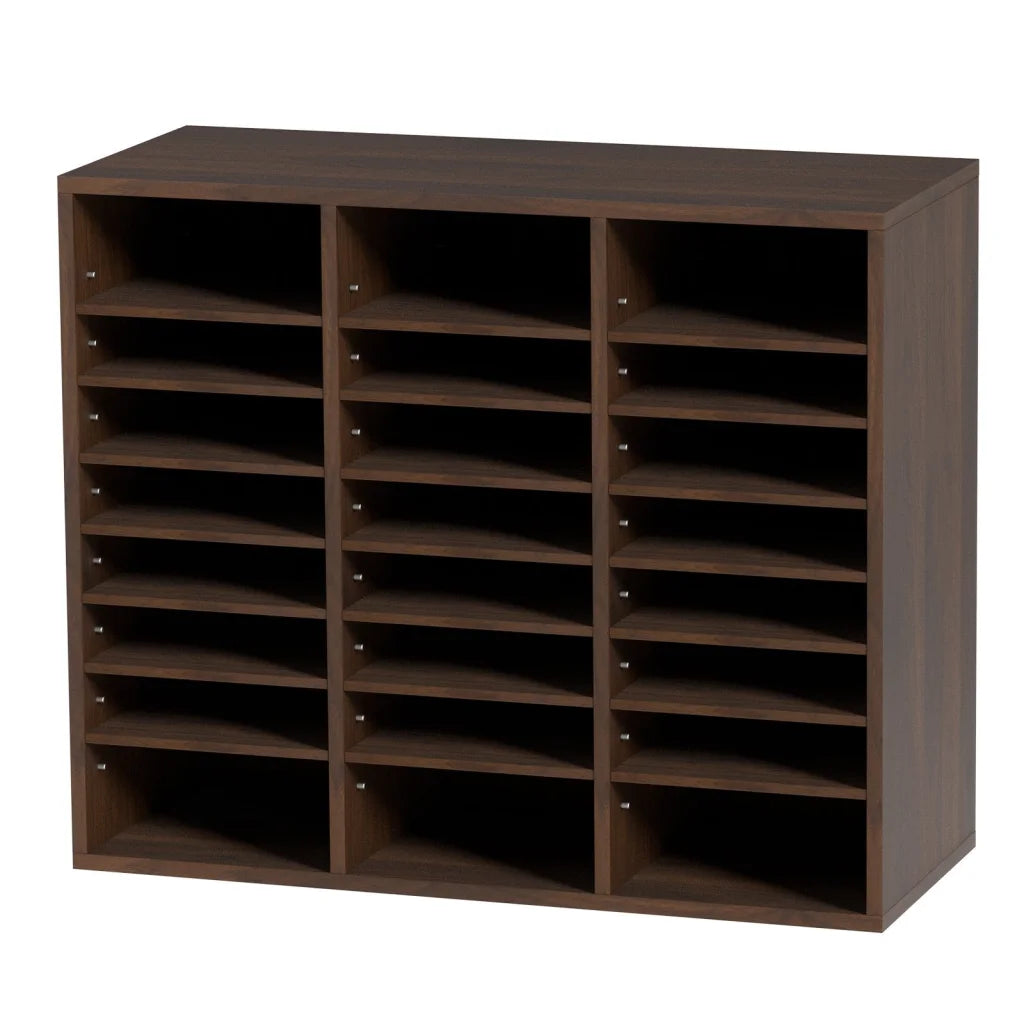 VEVOR Wood Literature Organizer Adjustable File Sorter 24