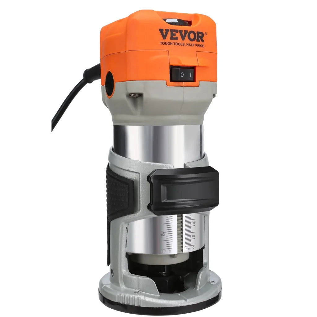 VEVOR Wood Router 1.25HP 800W Compact Wood Trimmer Router