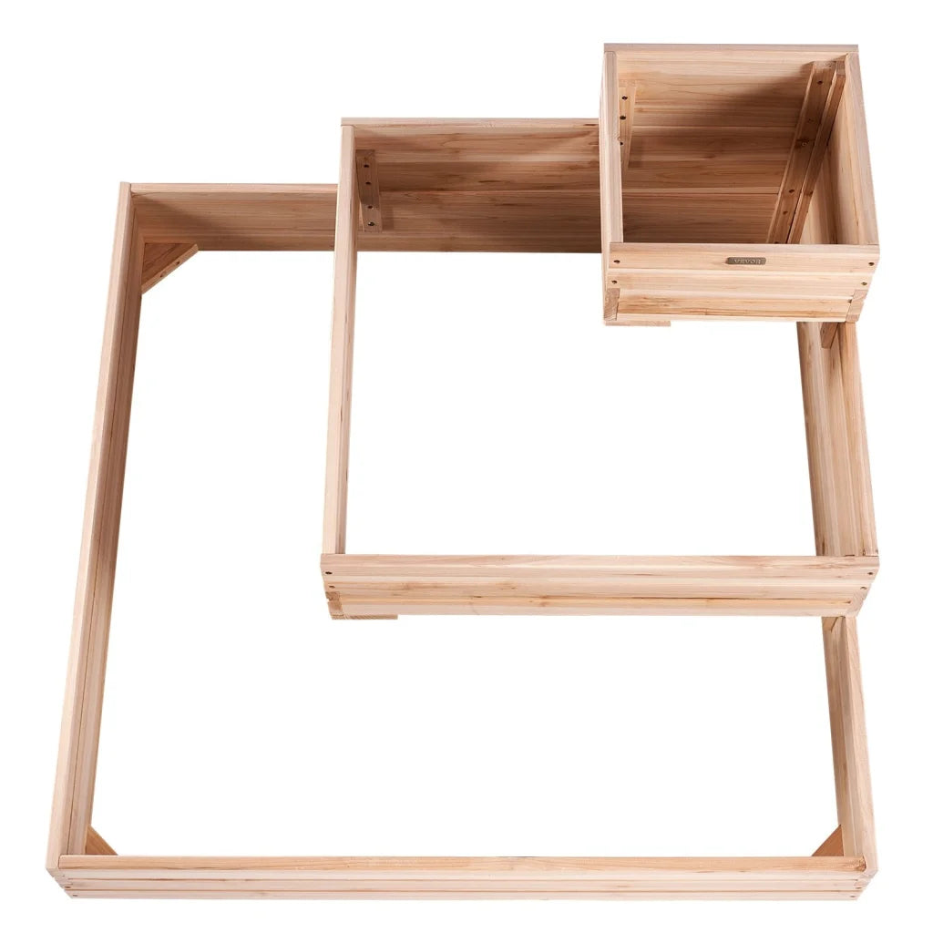VEVOR Wooden Raised Garden Bed Planter Box 113 x 113 x 51