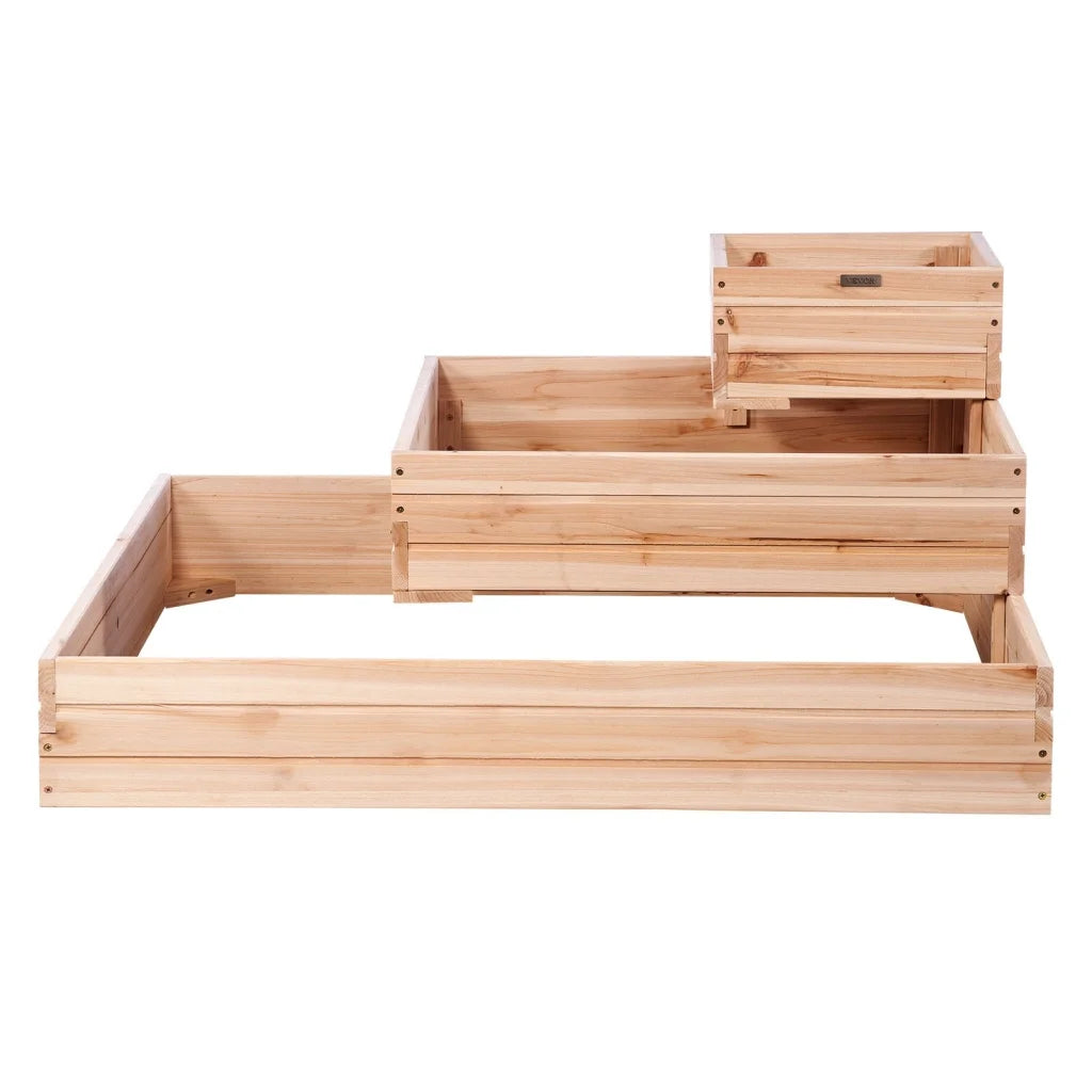 VEVOR Wooden Raised Garden Bed Planter Box 113 x 113 x 51