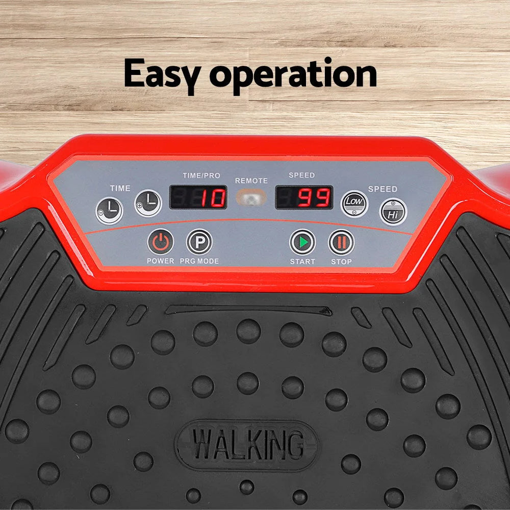 Vibration Machine Plate Platform Body Shaper Home Gym Red