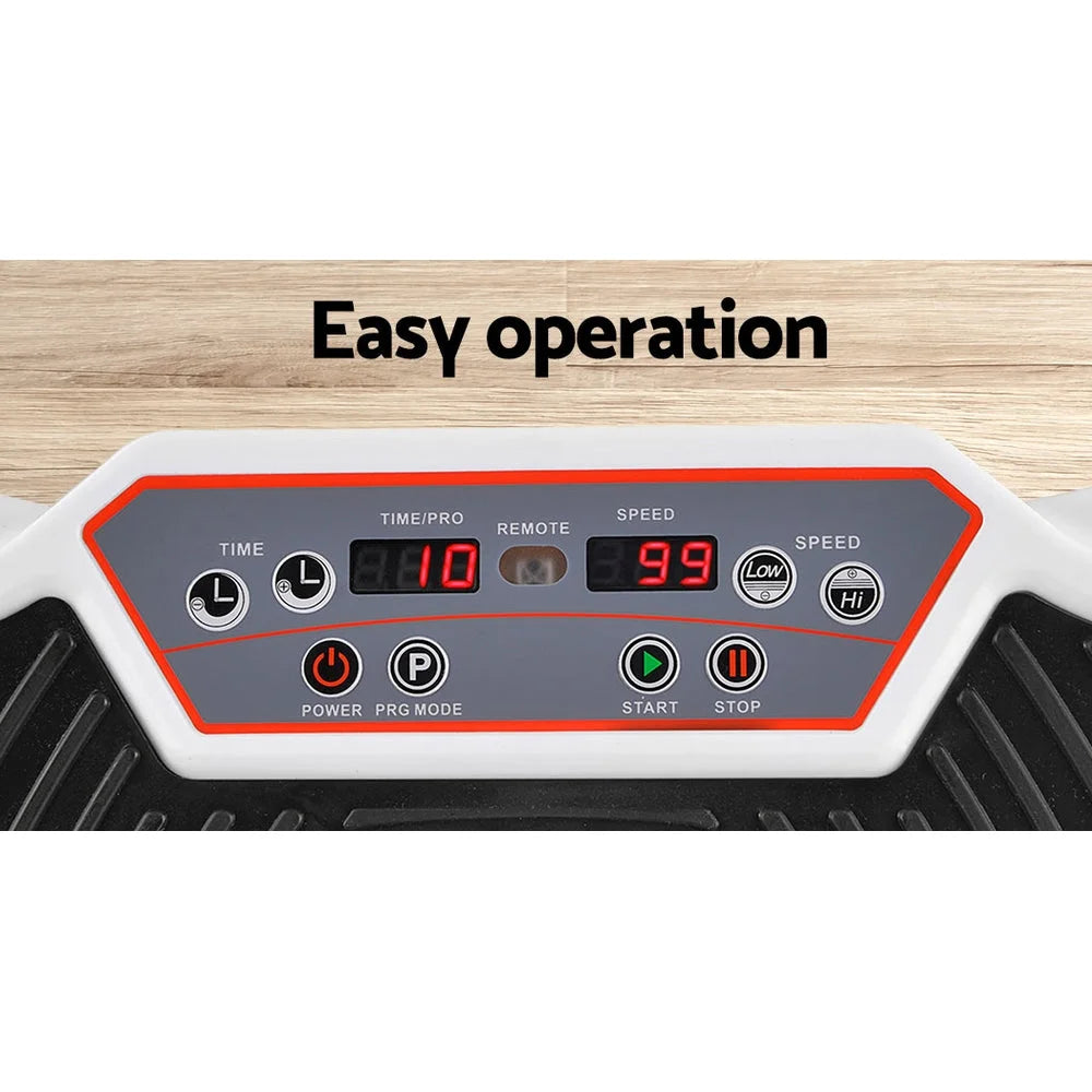 Vibration Machine Plate Platform Body Shaper Home Gym White