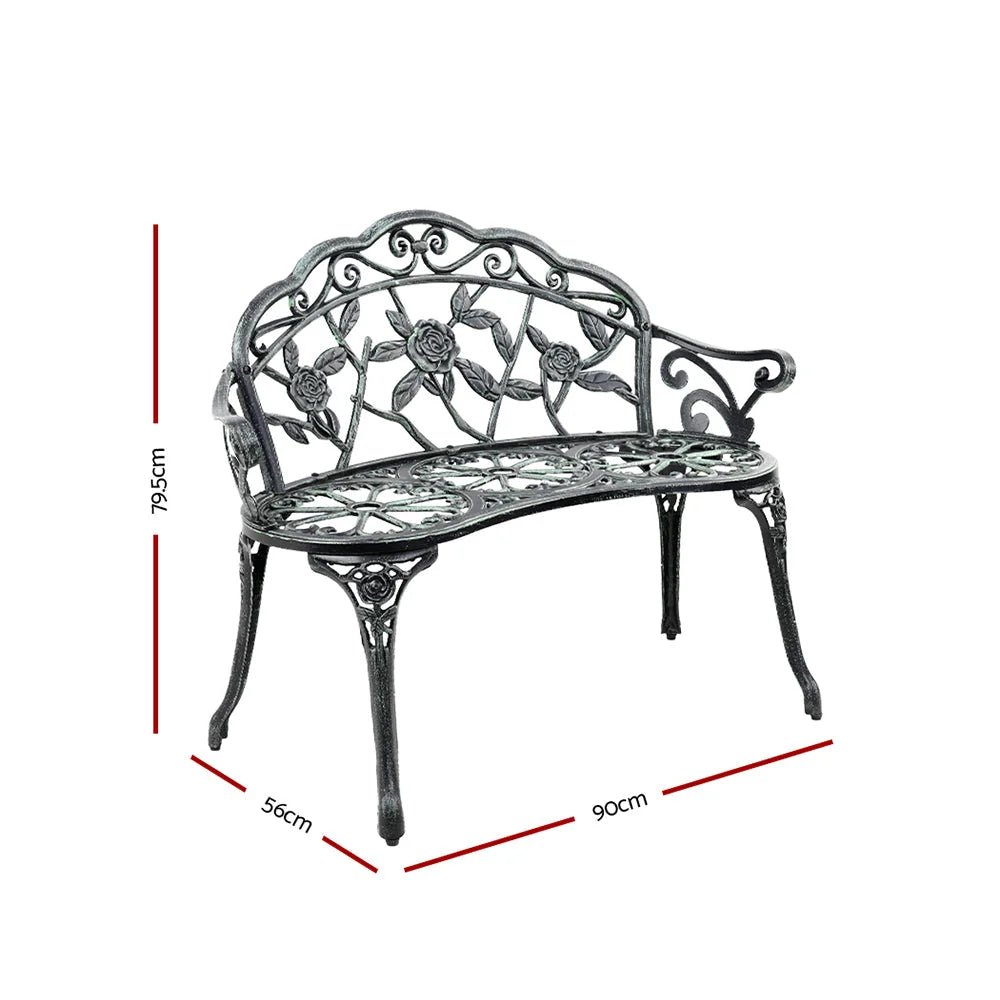 Victorian Garden Bench Green - Home & Garden