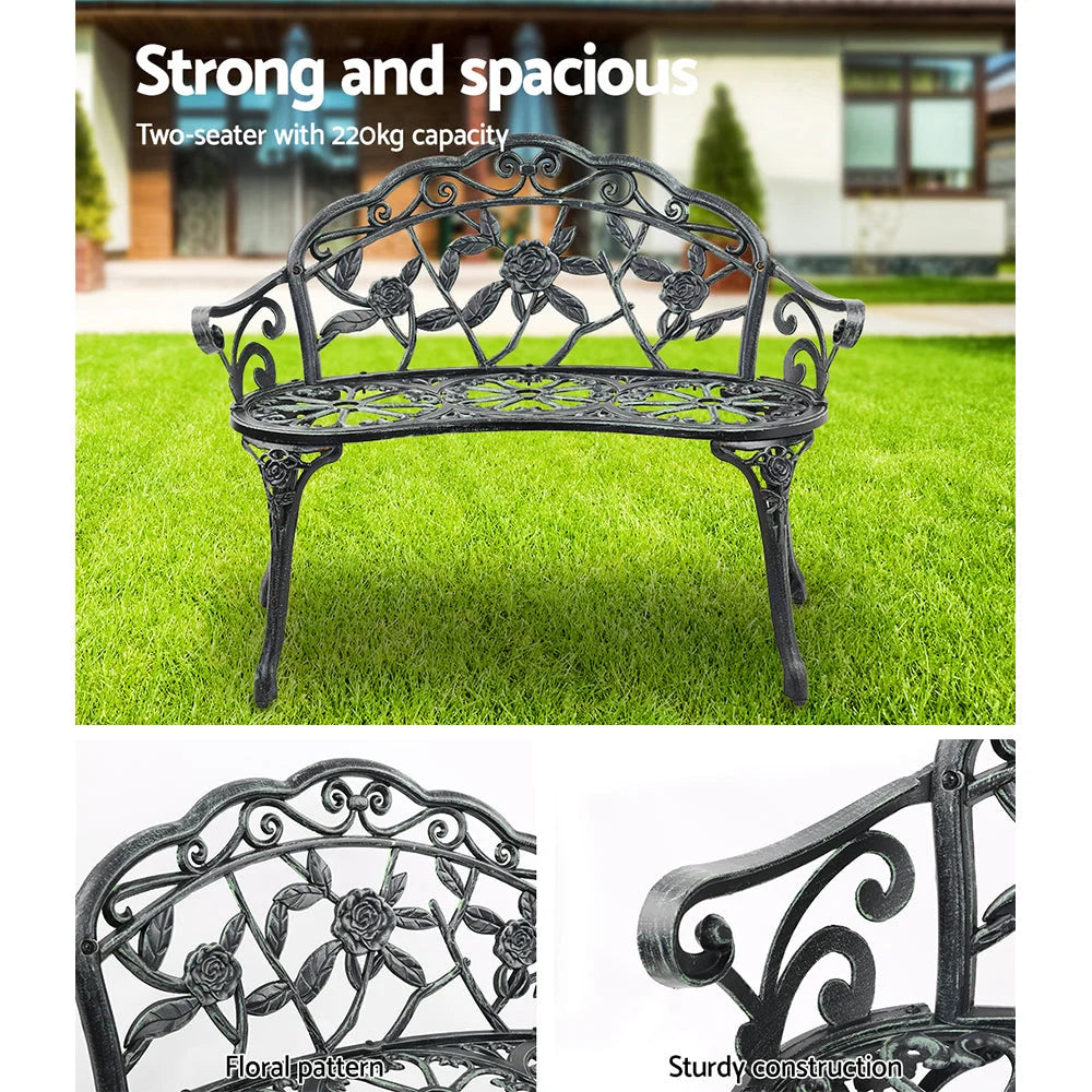Victorian Garden Bench Green - Home & Garden