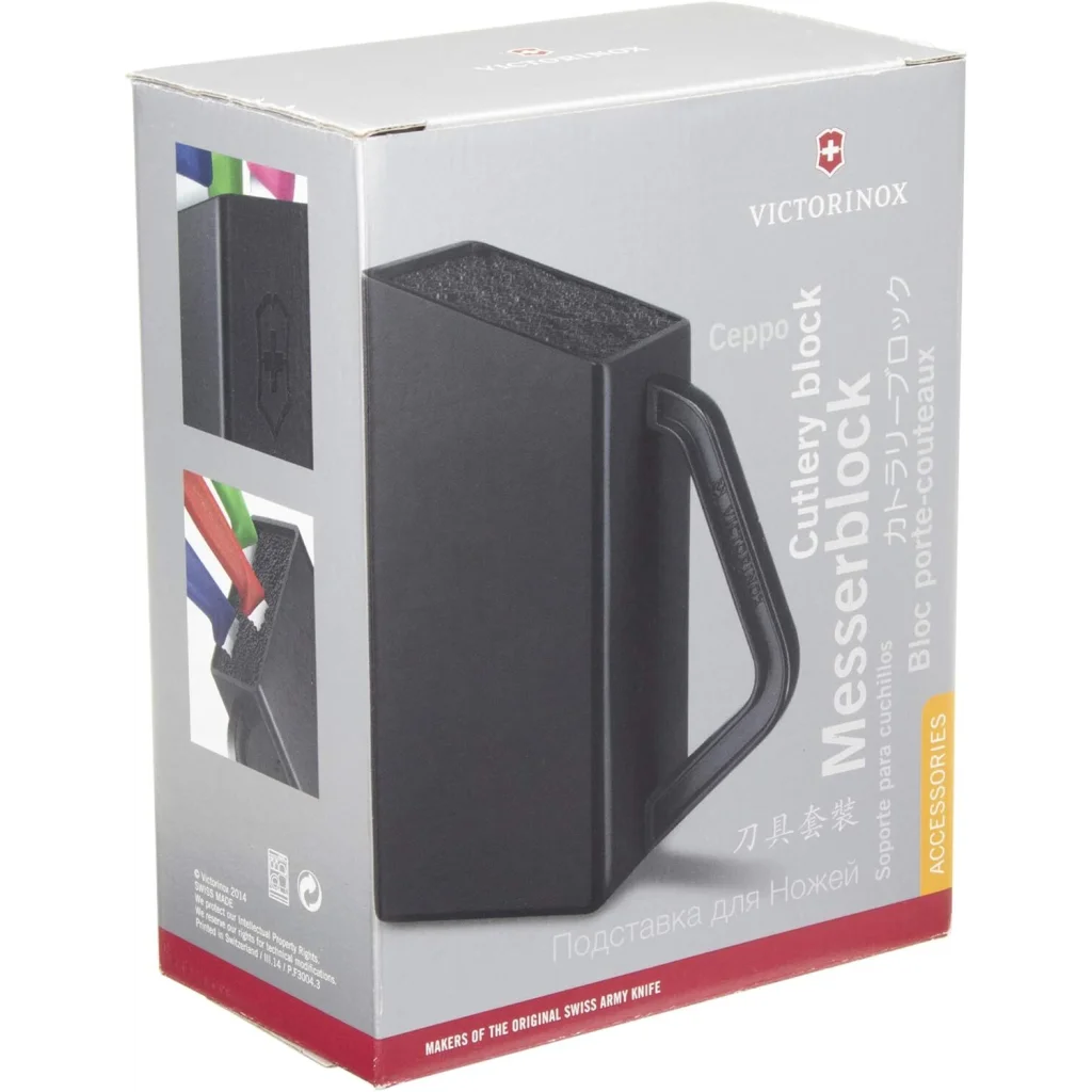 Victorinox Swiss Classic Empty Cutlery Knife Block in Black