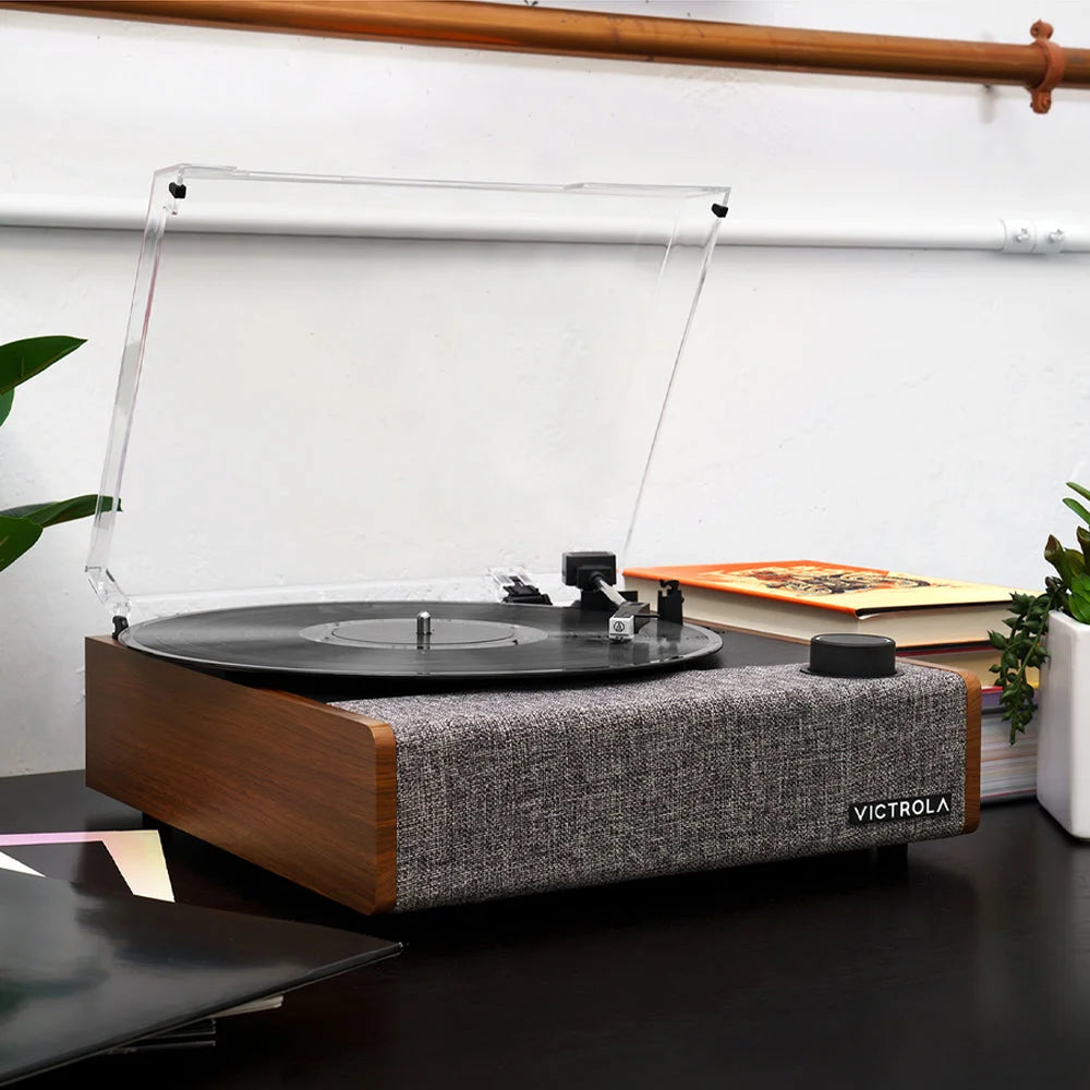 Victrola Eastwood II Turntable - Walnut + Bundled Majority