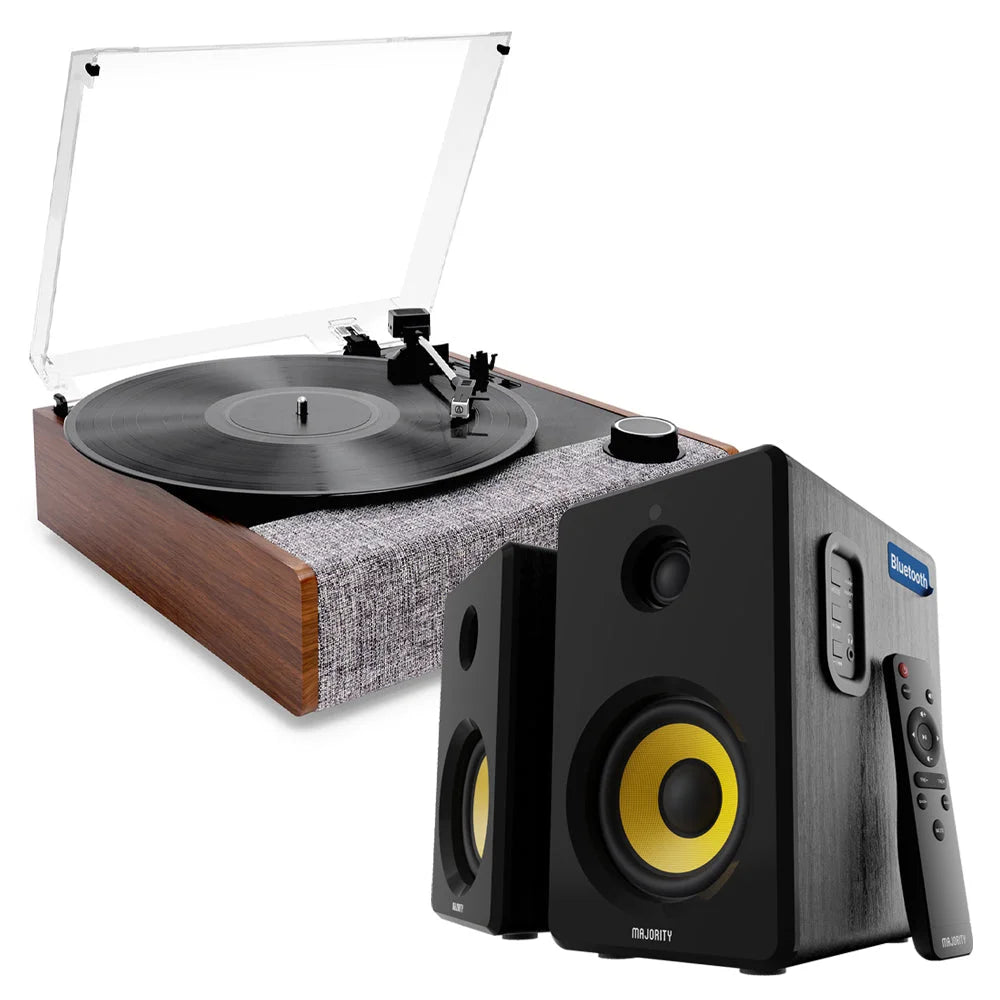 Victrola Eastwood II Turntable - Walnut + Bundled Majority