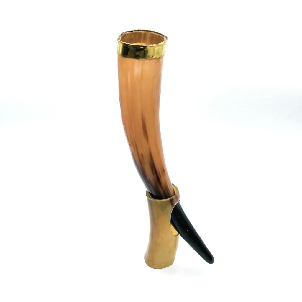 Viking Drinking Horn with Stand - Home & Garden