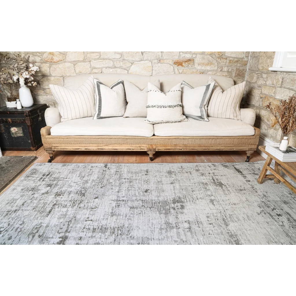 Vintage Crown Alfred Ivory Distressed Vintage Rug 160x230