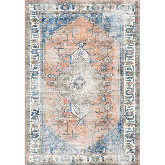 Vintage Crown Deco Rug HDJ3163 No Fringe 280x380 - Home &