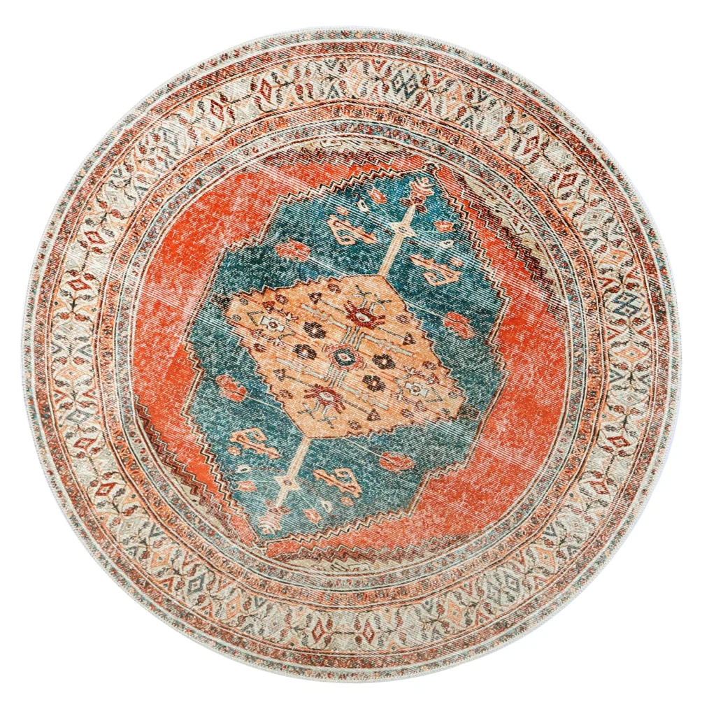 Vintage Crown Deco Rug HDJ3181 No Fringe 240x330 - Home &