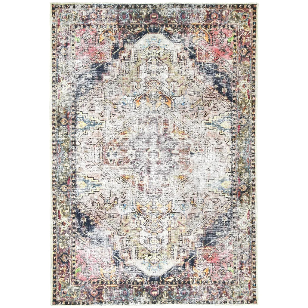 Vintage Crown Ernest Multi Distressed Vintage Rug 160x230
