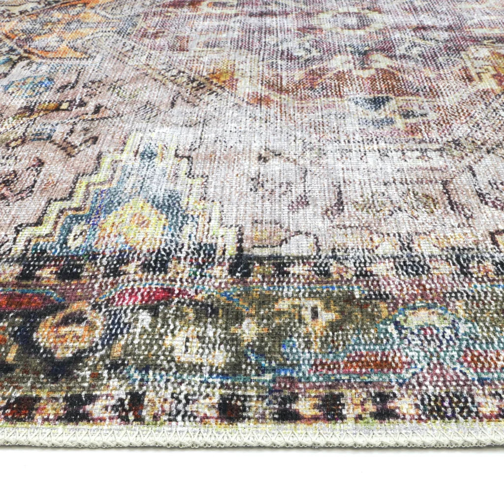 Vintage Crown Ernest Multi Distressed Vintage Rug 200x290