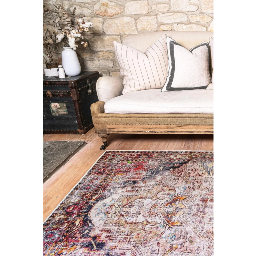 Vintage Crown Ernest Multi Distressed Vintage Rug 80x300