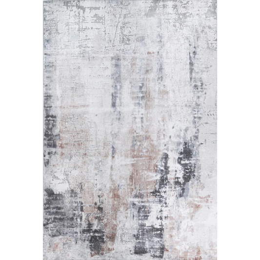 Vintage Crown Leopold Ash Ivory Distressed Vintage Rug