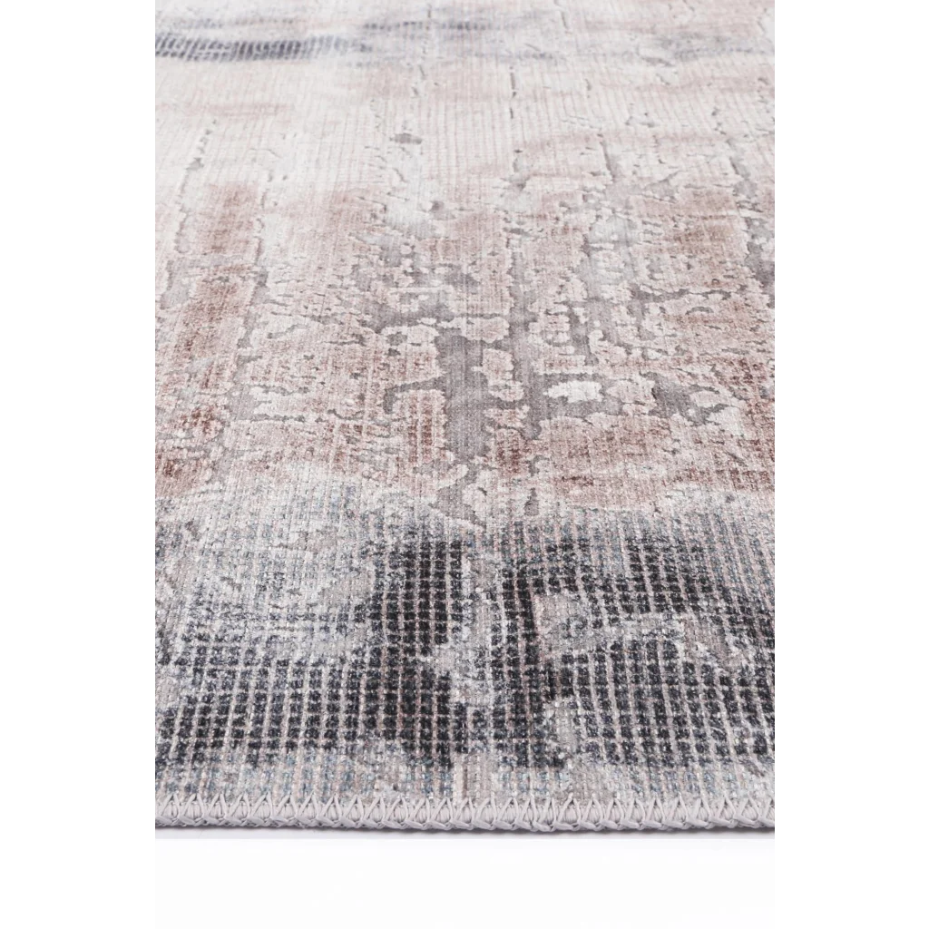 Vintage Crown Leopold Ash Ivory Distressed Vintage Rug