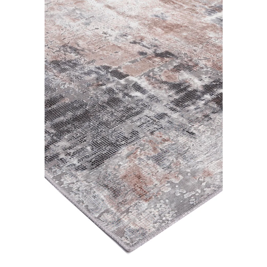 Vintage Crown Leopold Ash Ivory Distressed Vintage Rug