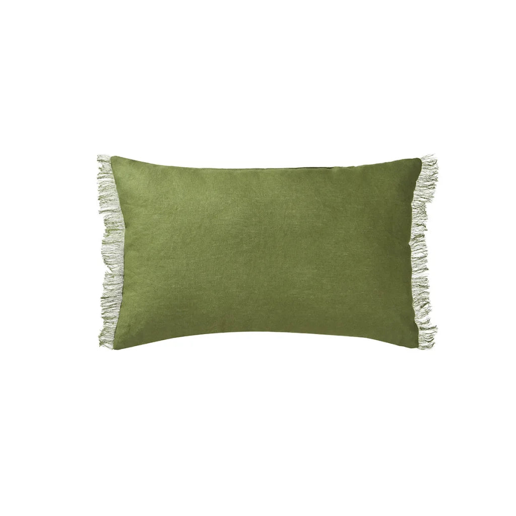 Vintage Design Homewares Olive French Filled Cushion Oblong