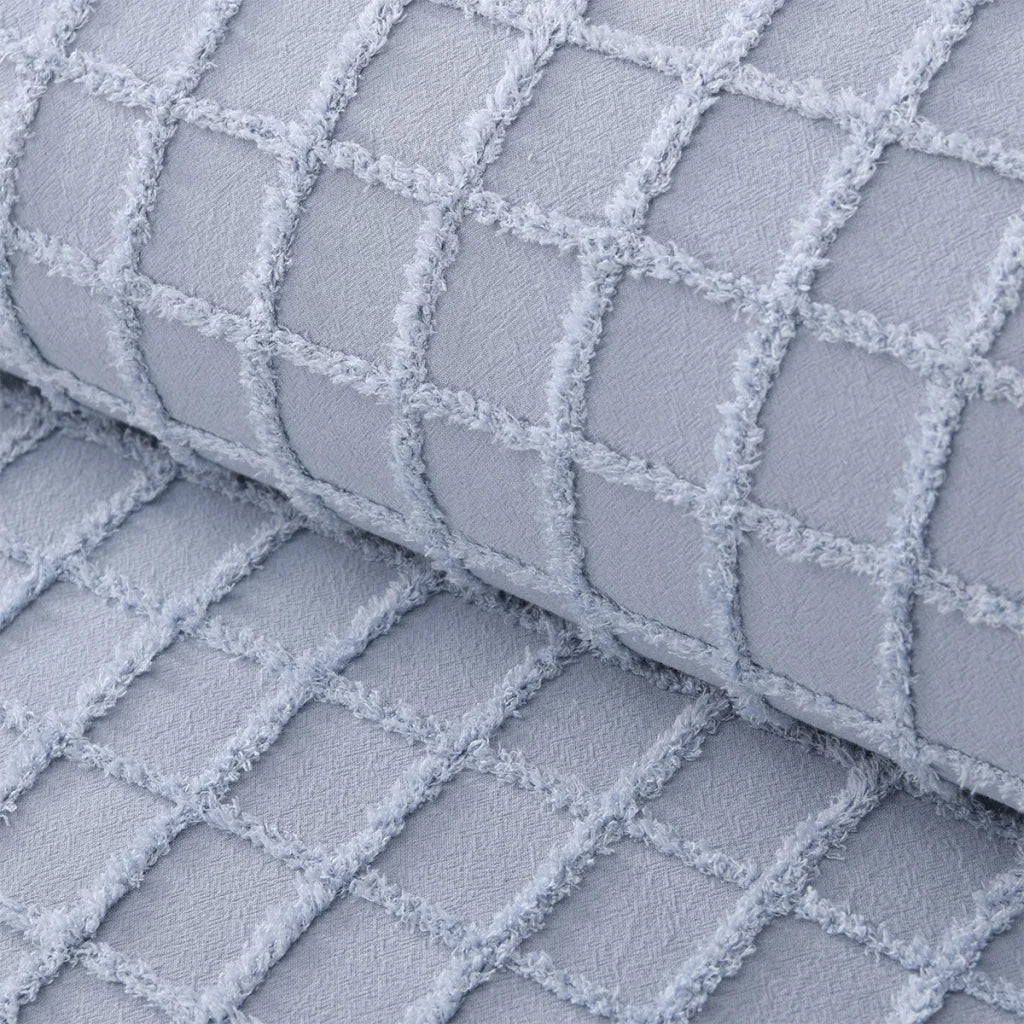 Vintage Design Homewares Parquet Snooze Blue Cotton Quilt