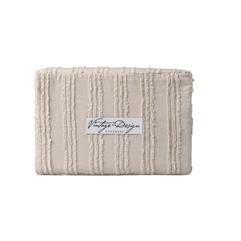 Vintage Design Homewares Reflections Natural Cotton Quilt