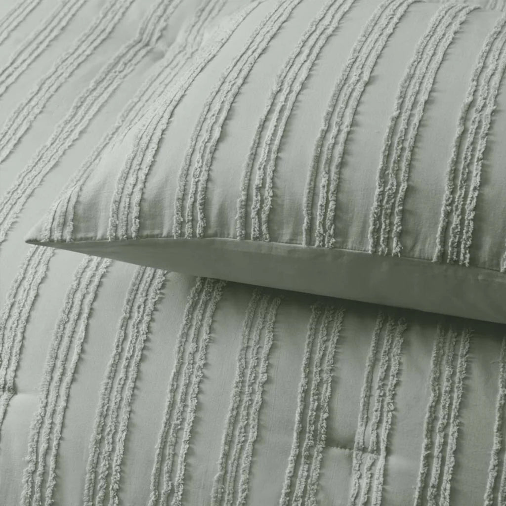 Vintage Design Homewares Reflections Sage 3 Piece Comforter