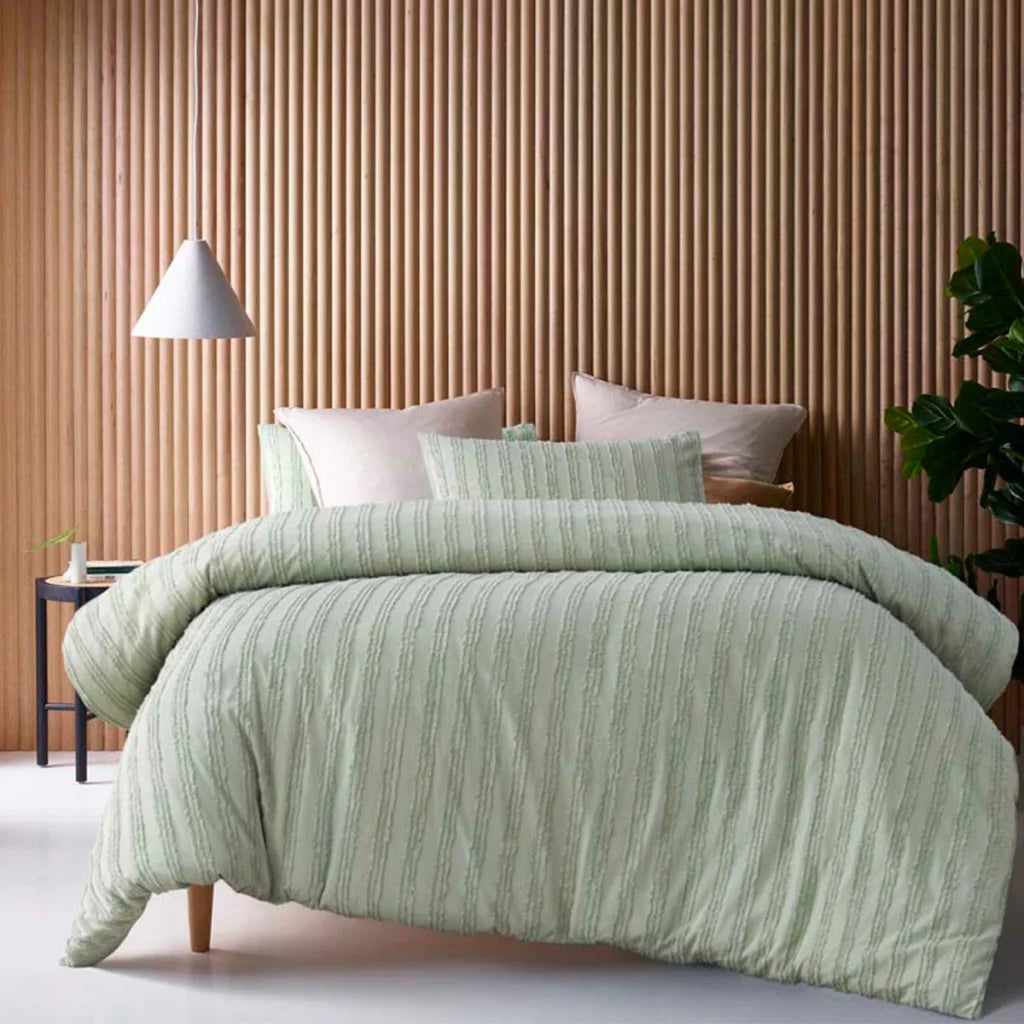 Vintage Design Homewares Reflections Sage Cotton Quilt