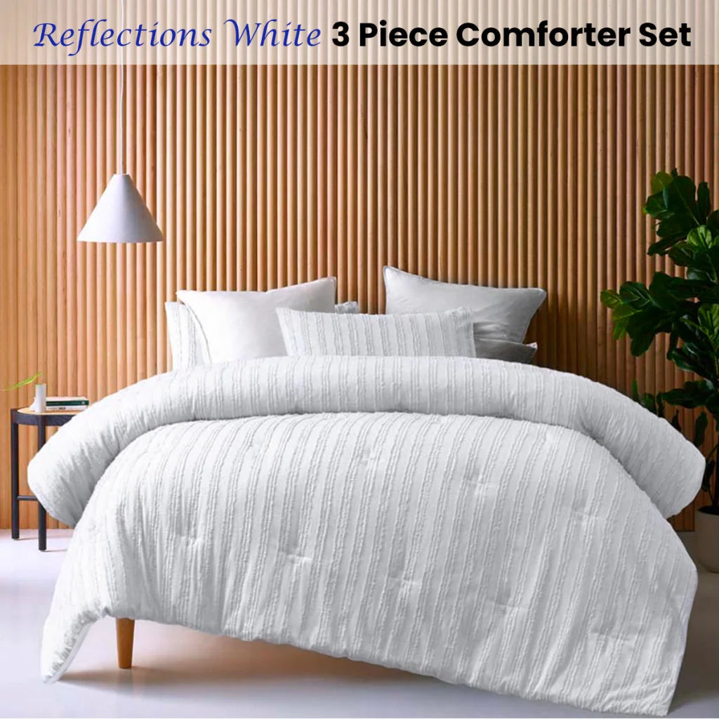 Vintage Design Homewares Reflections White 3 Piece