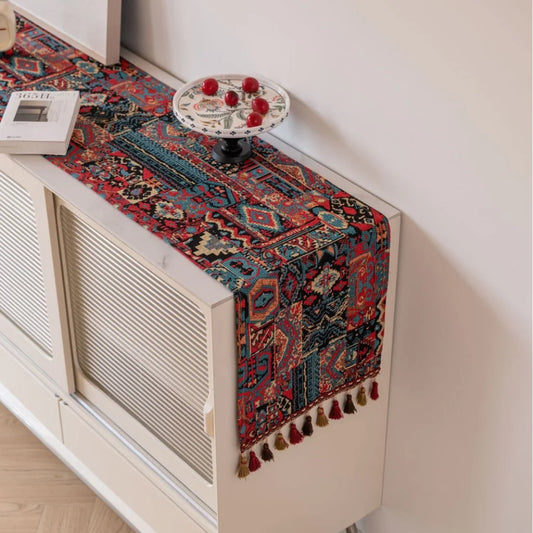 Vintage Jacquard 33-180cm Elegant Geometric Jacquard Table