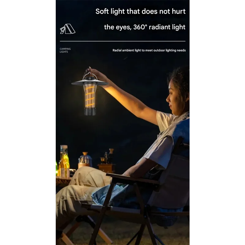 Vintage Lighthouse LED Camping Lantern | 5-Mode