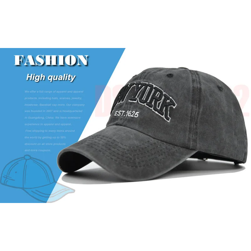 Vintage New York Est. 1625’’ Washed Cotton Baseball Cap