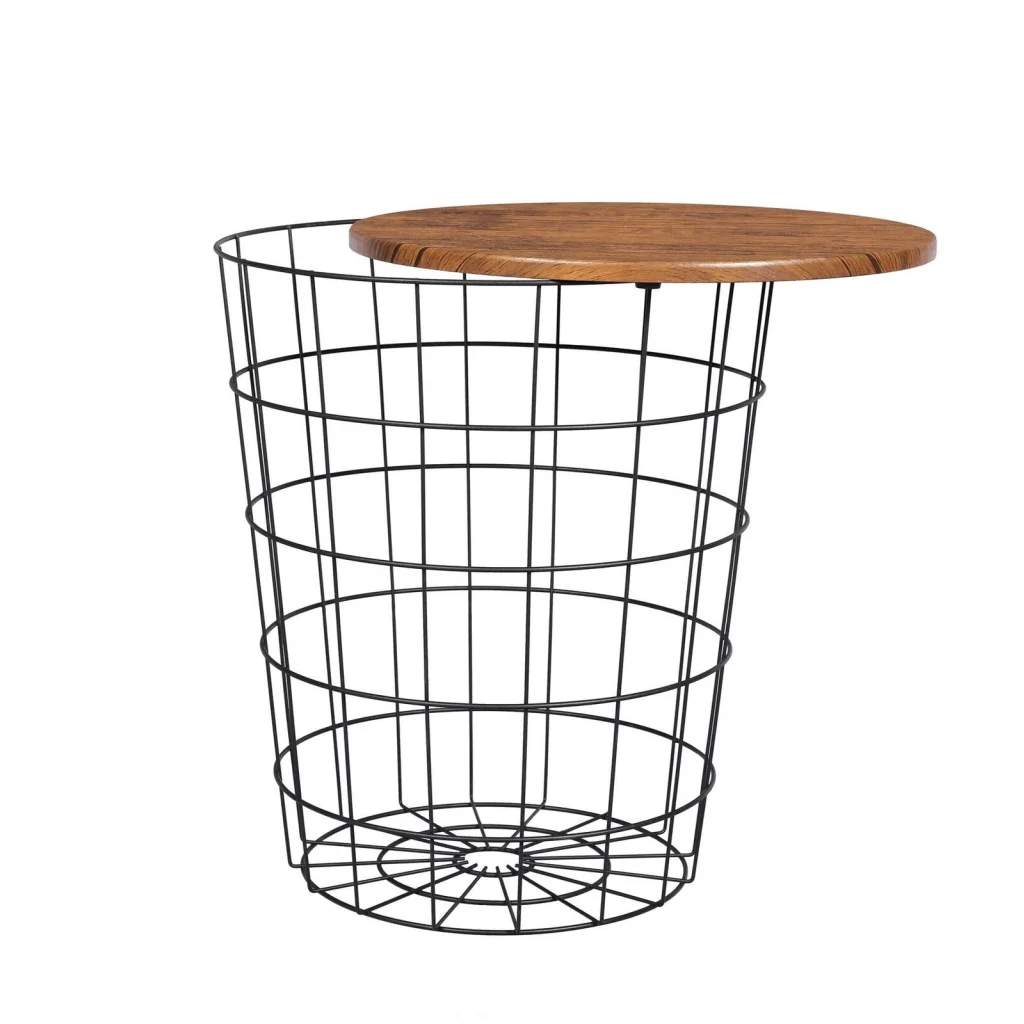 Vintage Round Coffee Tables Set of 2 Side Tables Robust