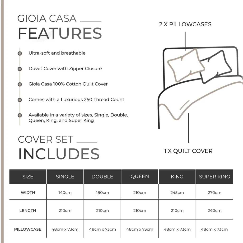 Vintage Washed 100% Cotton Quilt Cover Set 3PCS - Natural