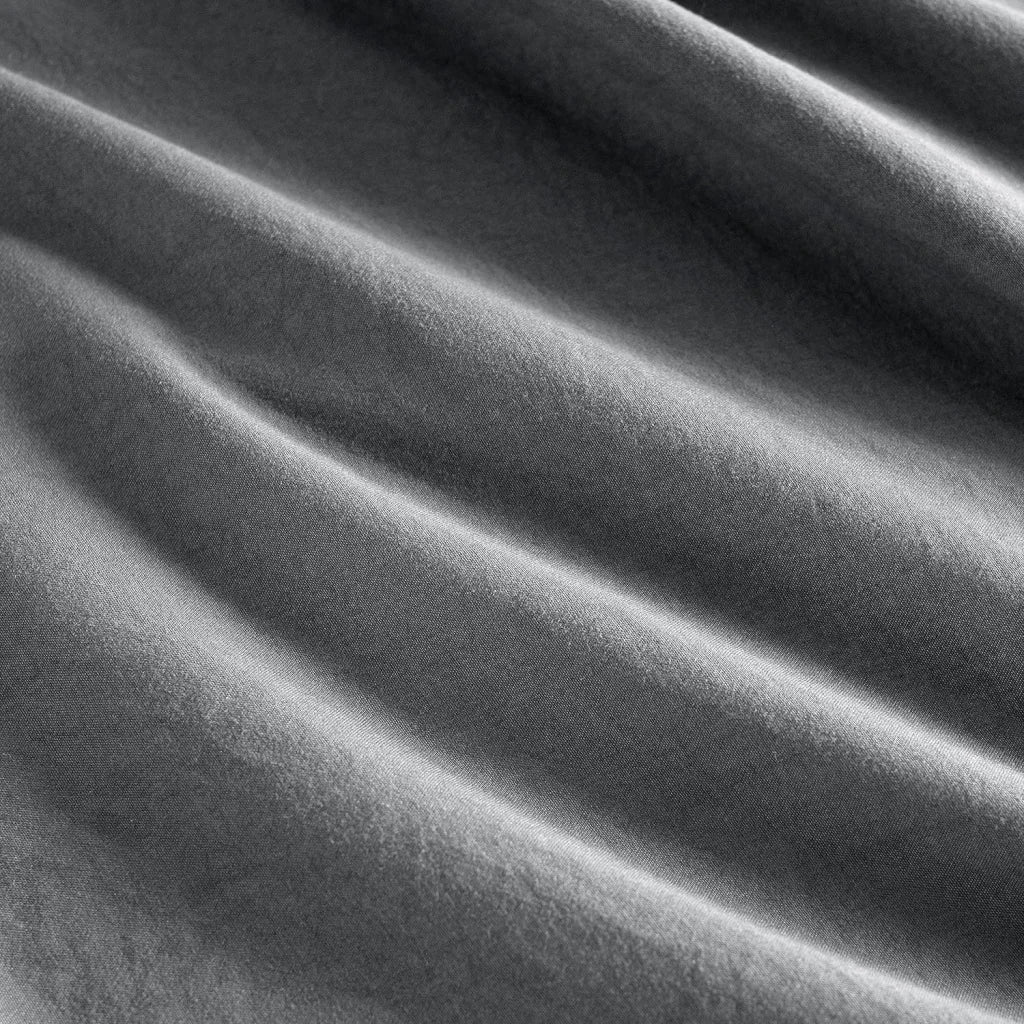 Vintage Washed Microfiber Quilt Cover Set 2PCS - Grey