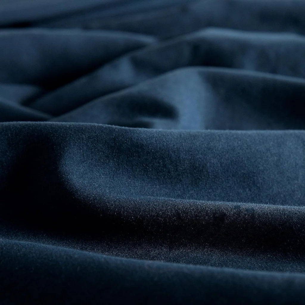 Vintage Washed Microfiber Quilt Cover Set 2PCS - Navy