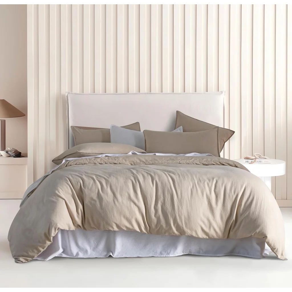 Vintage Washed Microfiber Quilt Cover Set 2PCS - Single