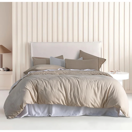 Vintage Washed Microfiber Quilt Cover Set 2PCS - Single