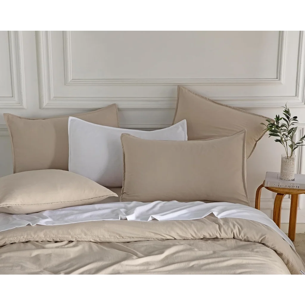 Vintage Washed Microfiber Quilt Cover Set 2PCS - Single