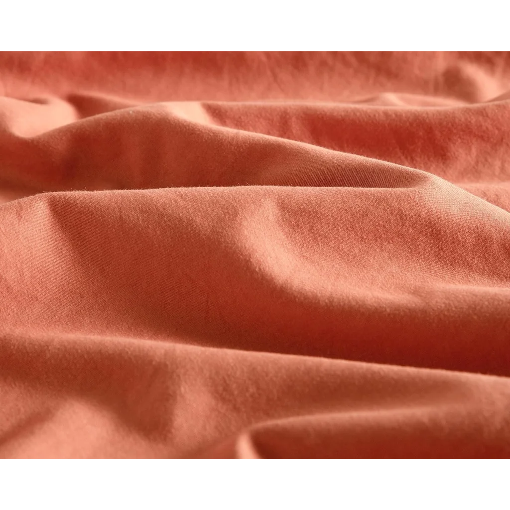 Vintage Washed Microfiber Quilt Cover Set 3PCS - Terracotta