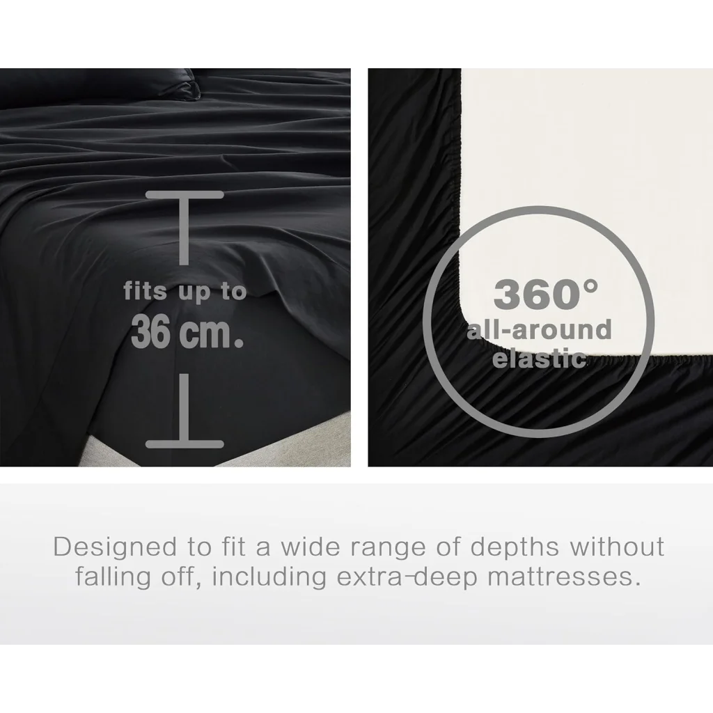 Vintage Washed Microfiber Sheet Set with 1 Pillowcase