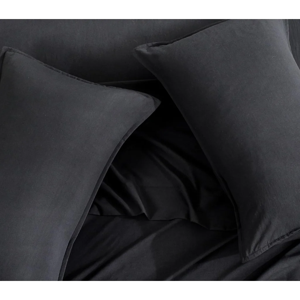 Vintage Washed Microfiber Sheet Set with 1 Pillowcase