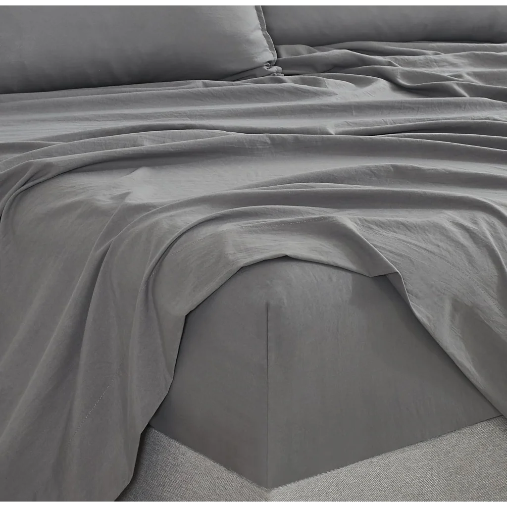 Vintage Washed Microfiber Sheet Set with 1 Pillowcase