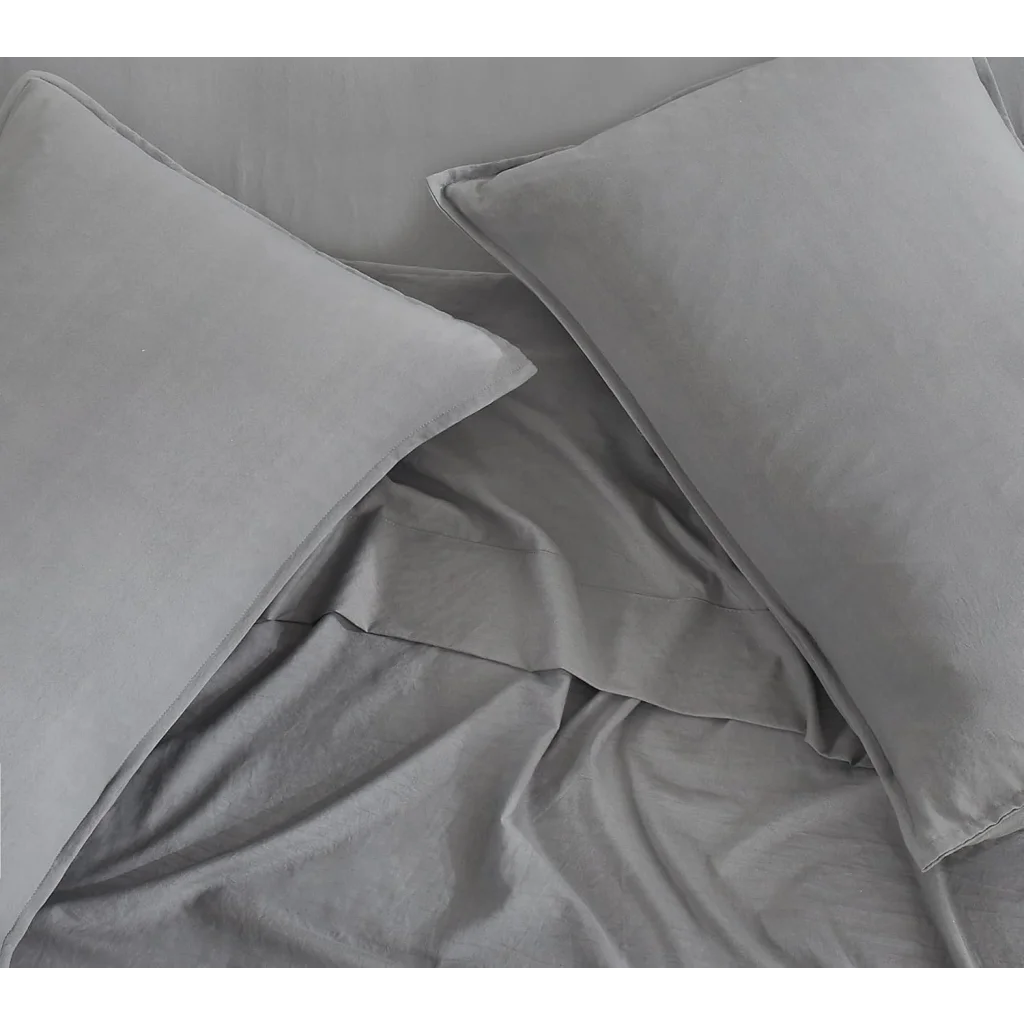 Vintage Washed Microfiber Sheet Set with 1 Pillowcase