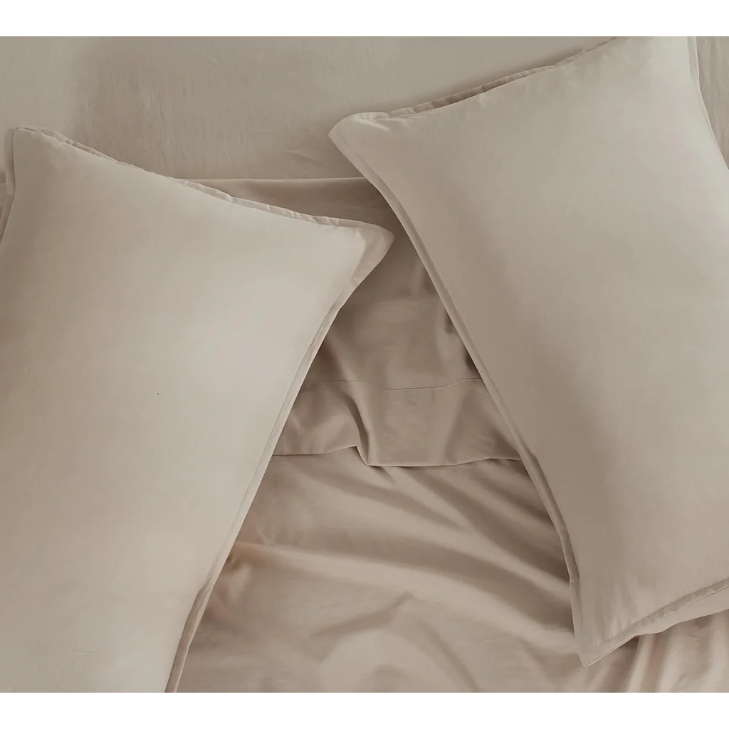 Vintage Washed Microfiber Sheet Set with 1 Pillowcase