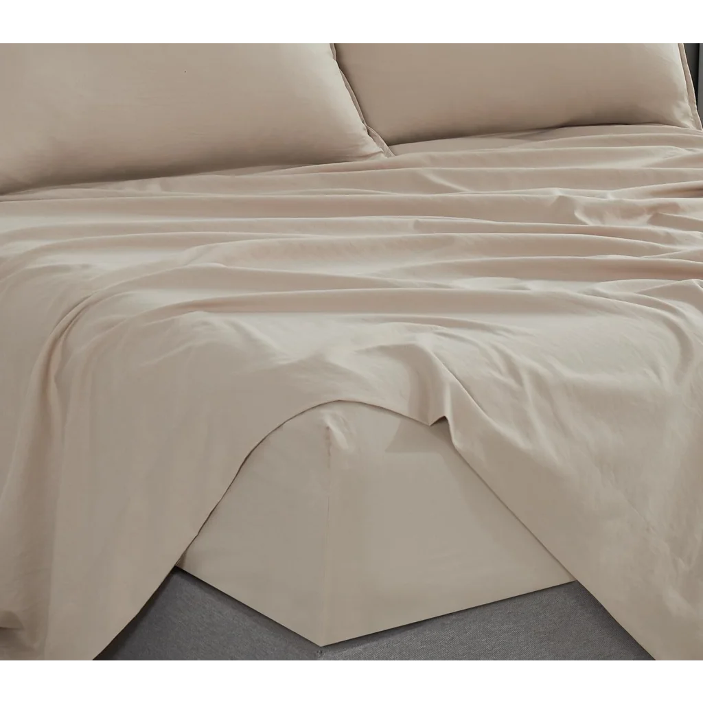 Vintage Washed Microfiber Sheet Set with 1 Pillowcase