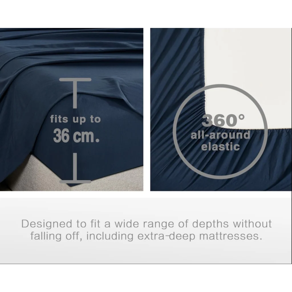 Vintage Washed Microfiber Sheet Set with 1 Pillowcase