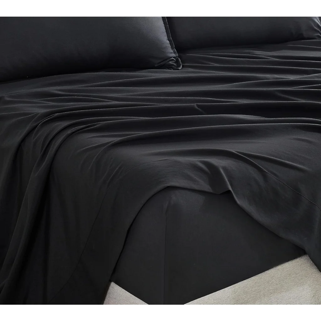 Vintage Washed Microfiber Sheet Set with 2 Pillowcases