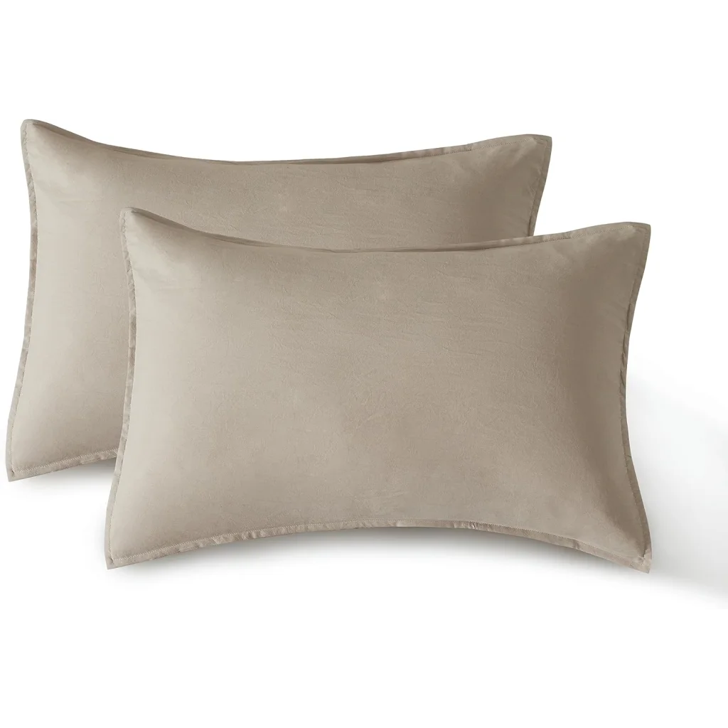 Vintage Washed Microfiber Sheet Set with 2 Pillowcases